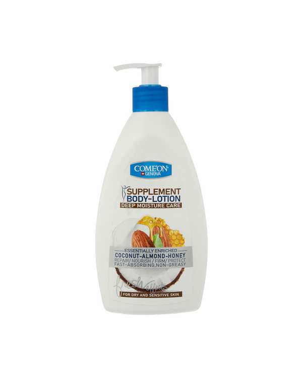 لوسیون بدن نارگیل کامان Come On مناسب پوست خشک و حساس حجم 510ml