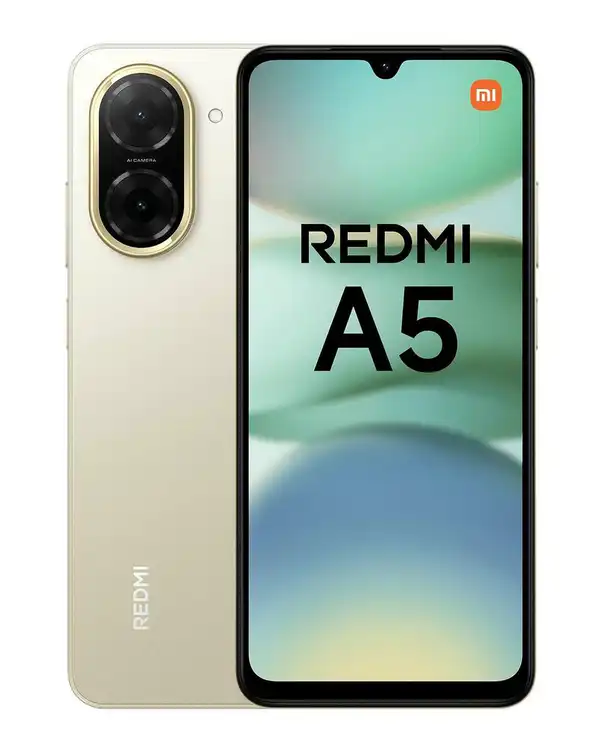 گوشی موبایل شیائومی مدل Redmi A5 دو سیم کارت ظرفیت ۱۲۸ گیگابایت و رم ۴ گیگابایت طلایی