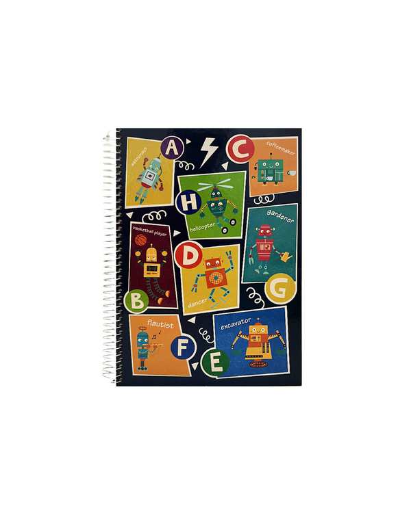 دفتر انگلیسی وزیری سیمی 100 برگ جلد سخت پاپکو Papco کد 627005