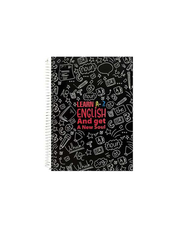 دفتر انگلیسی وزیری سیمی 100 برگ جلد سخت پاپکو Papco کد 627003