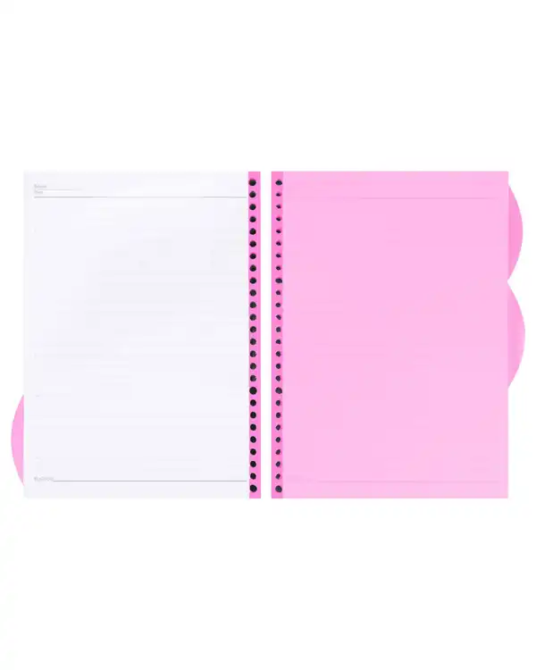 کاغذ کلاسور 200 برگ صورتی پاپکو Papco کد NB-662-SH