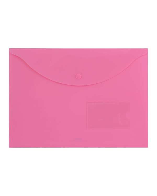 پوشه طلقی مات بیزینس صورتی پاپکو Papco کد A4-116BM