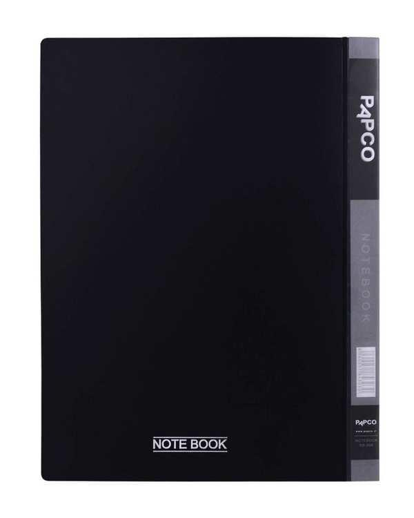 دفتر کلاسوری جیب دار 100 برگ مشکی پاپکو Papco کد NB-606