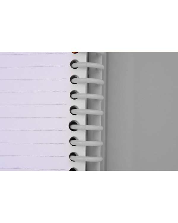دفتر کلاسوری جیب دار 100 برگ نقره ای پاپکو Papco کد NB-606 - تصویر 3