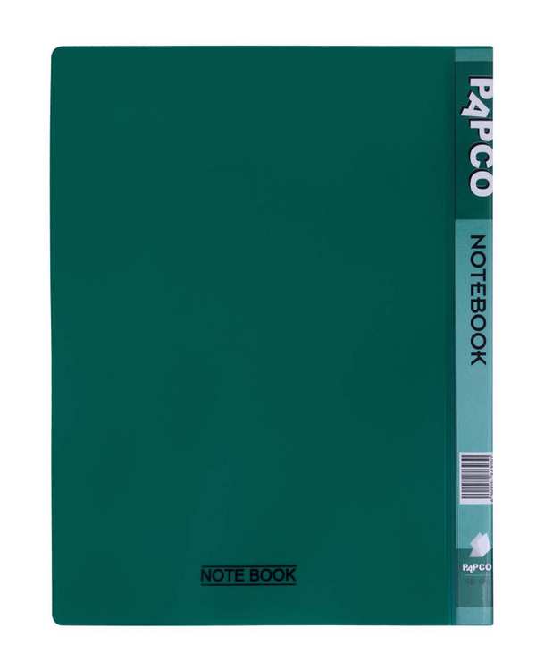 دفتر کلاسوری جیب دار 100 برگ سبز تیره پاپکو Papco کد NB-606