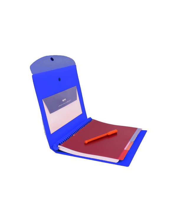 دفتر کلاسوری جیب دار 100 برگ آبی پاپکو Papco کد NB-606 - تصویر 2