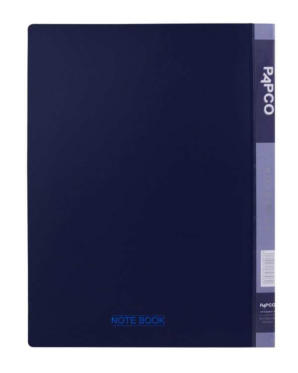 دفتر کلاسوری جیب دار 100 برگ سرمه ای پاپکو Papco کد NB-606