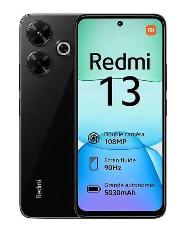 گوشی موبایل شیائومی مدل Redmi 13 4G ظرفیت ۱۲۸ گیگابایت رم ۶ گیگابایت مشکی