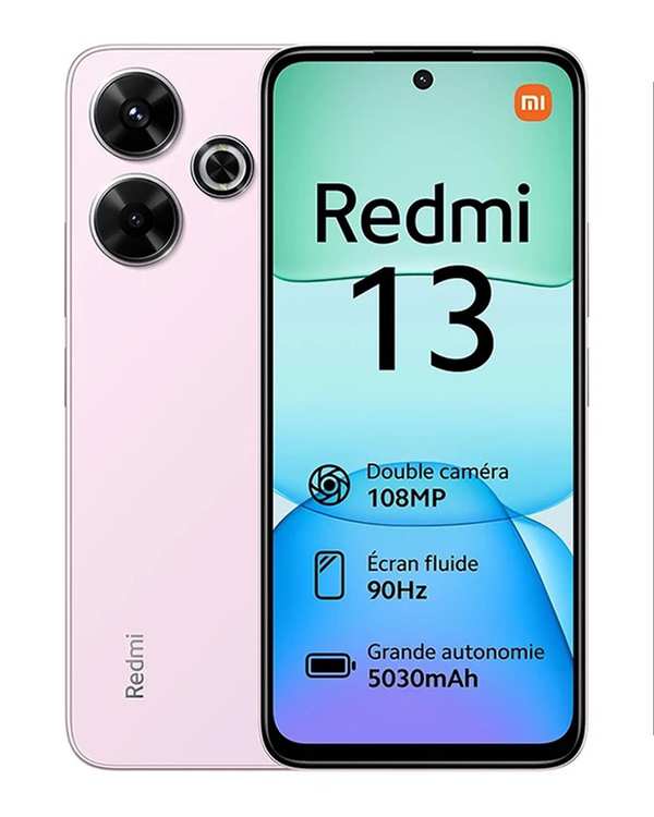 گوشی موبایل شیائومی مدل Redmi 13 4G ظرفیت 256 گیگابایت رم 8 گیگابایت صورتی