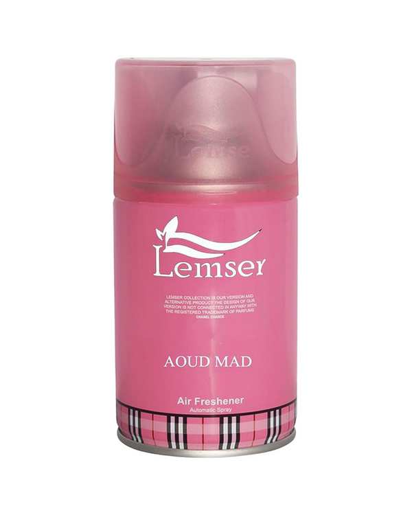 اسپری خوشبو کننده هوا لمسر Lemser با رایحه AOUD MAD حجم 250ml مدل AY250AM