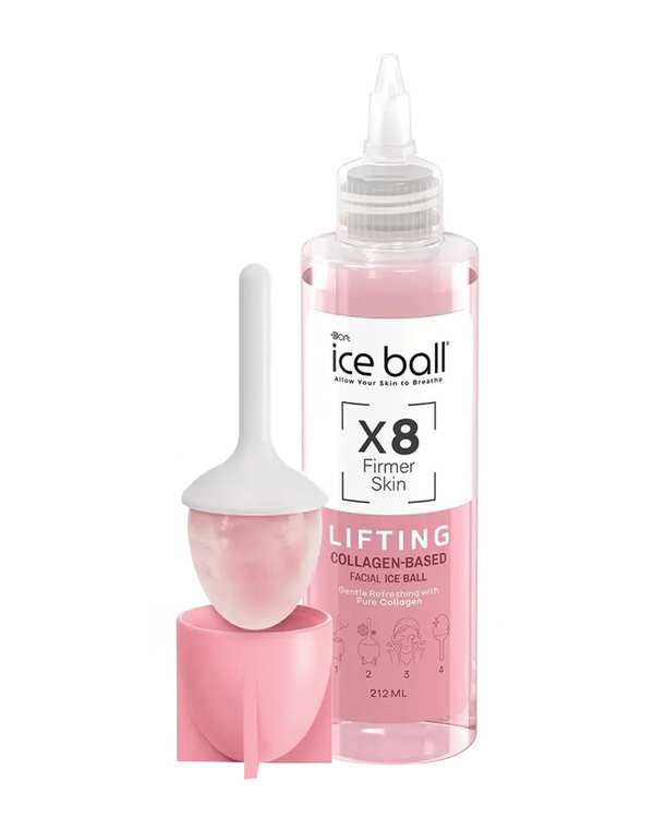 سفت کننده و لیفت کننده قوی پوست صورت آیس بال Ice Ball مدل x8 Firming Effect حاوی کلاژن