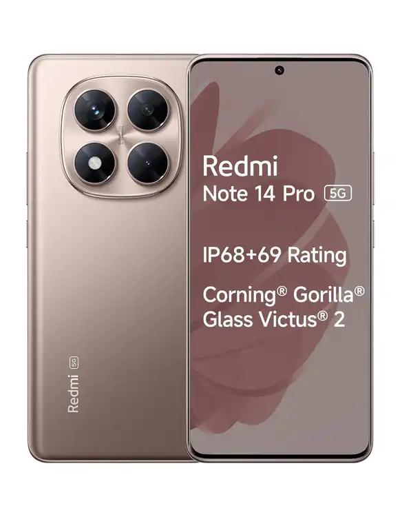 گوشی موبایل شیائومی مدل Redmi Note 14 Pro 5G ظرفیت 512 گیگابایت رم 12 گیگابایت طلایی