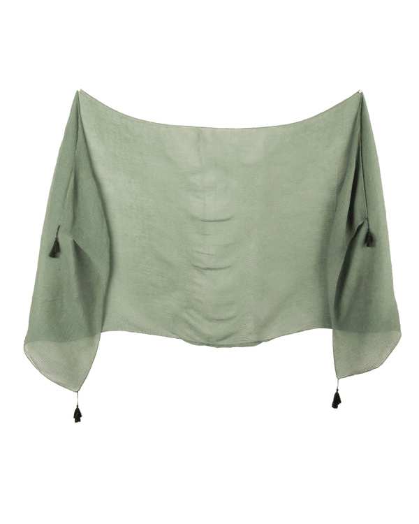 شال زنانه پلیسه سبز پسته ای روزانا Rozana