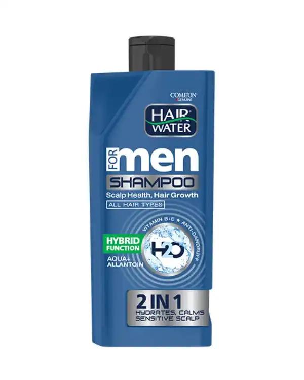 شامپو مردانه ضد شوره و آبرسان سری Hair Water هیر واتر مناسب انواع مو