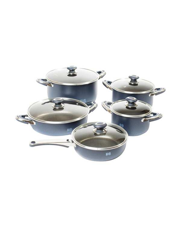 سرویس قابلمه ۱۰ پارچه سرمه ای کویر Kavir مدل آناهیتا