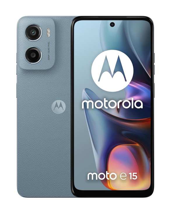 گوشی موبایل موتورولا مدل Moto E15 دو سیم کارت ظرفیت 64 گیگابایت و رم 2 گیگابایت- آبی آسمانی