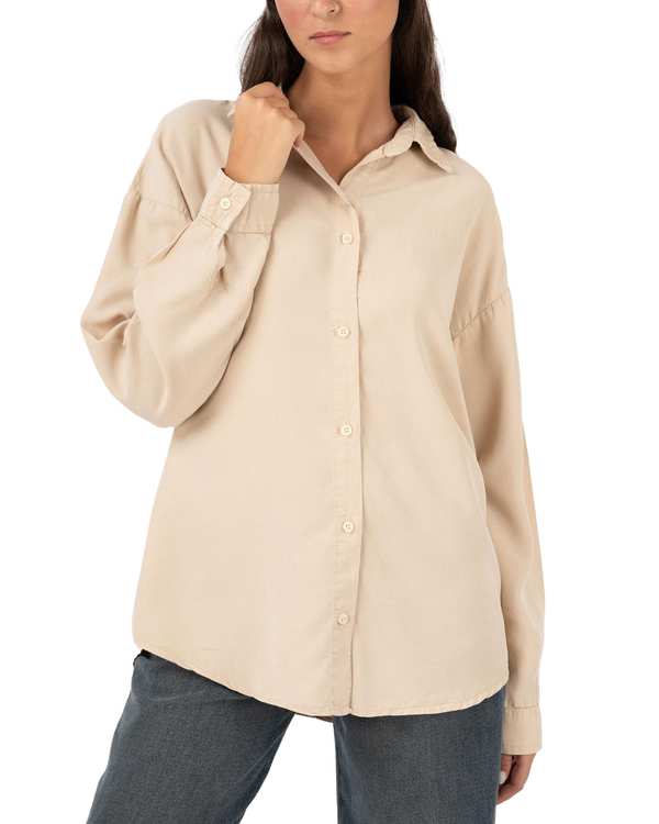 شومیز زنانه قد 70 کرم رویال جین Royal Jeans مدل سونیا کد 0006602