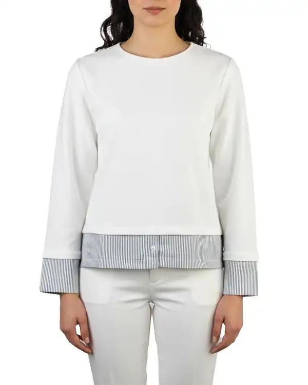 بلوز زنانه دو تکه سفید آماهی Amahi کد 8087