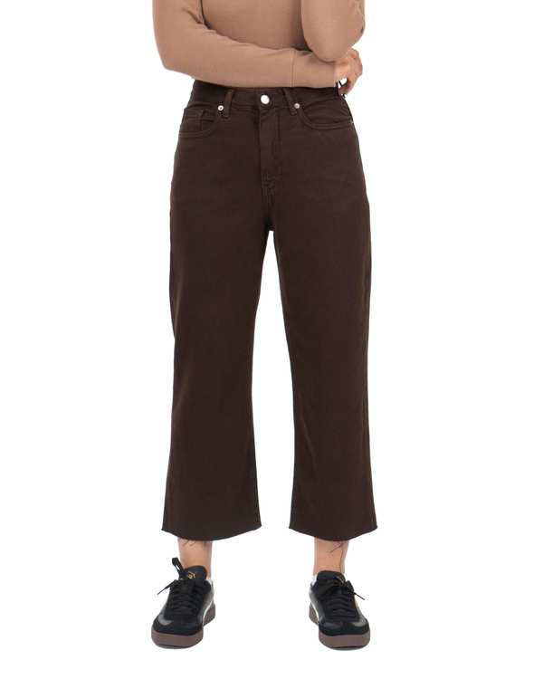 شلوار جین زنانه چیل کات قد 90 قهوه ای سوخته رویال جین Royal Jeans مدل Royal jackpot کد 13935