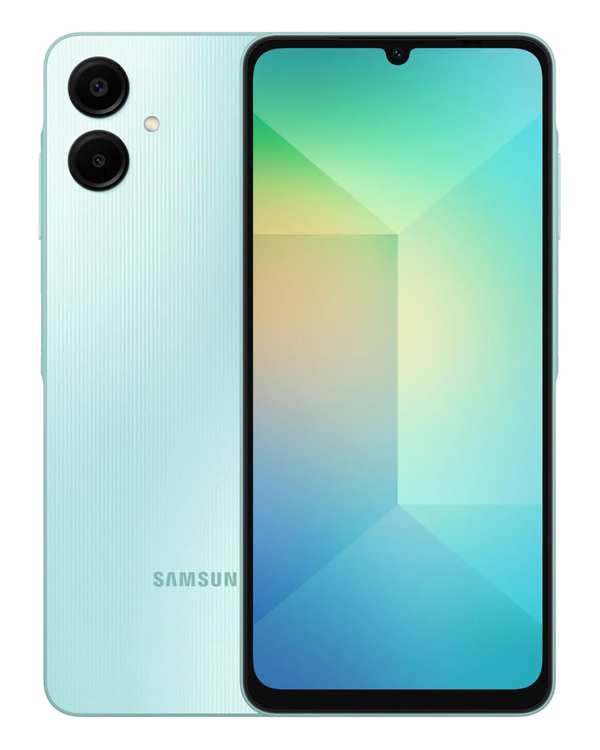 گوشی موبایل سامسونگ مدل Galaxy A06 5g دو سیم کارت ظرفیت ۱۲۸ گیگابایت و رم ۶ گیگابایت سبز روشن