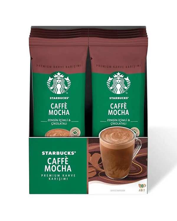 پودر قهوه فوری موکا استارباکس PREMIUM ساشه 10 عددی