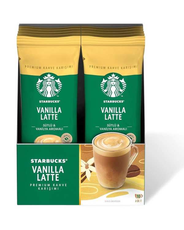 پودر قهوه فوری وانیل لاته استارباکس PREMIUM ساشه 10 عددی
