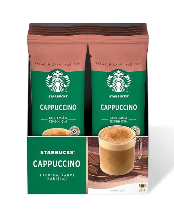 پودر قهوه فوری کاپوچینو استارباکس PREMIUM ساشه 10 عددی