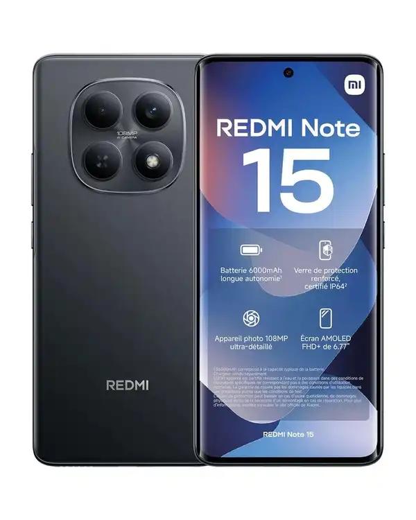 گوشی موبایل شیائومی مدل Redmi Note 15 4G ظرفیت 256 گیگابایت رم 8 گیگابایت - مشکی