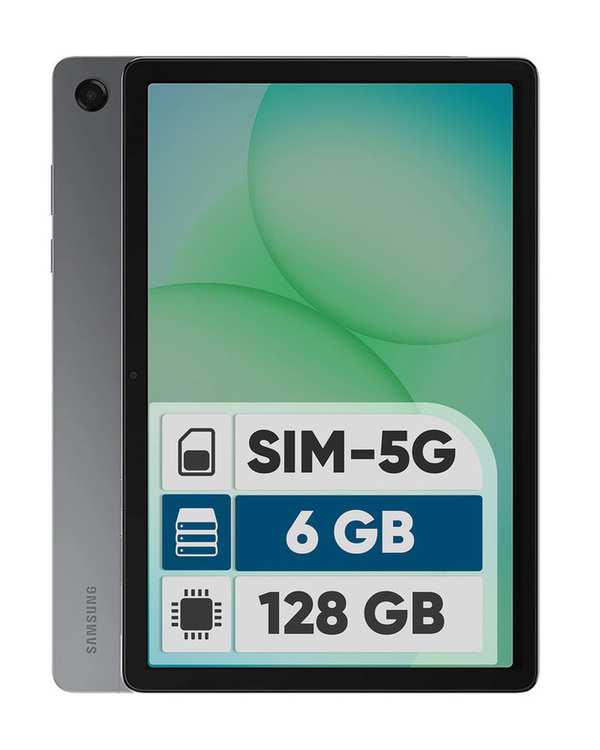 تبلت 11 اینچ سامسونگ مدل Galaxy Tab A11 Plus 5G X236B ظرفیت 128 گیگابایت و رم 6 گیگابایت خاکستری