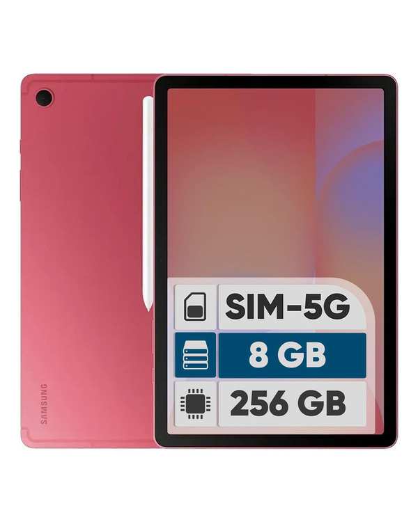 تبلت 10.9 اینچ سامسونگ مدل Galaxy Tab S10 Lite X406B با ظرفیت 256 گیگابایت و رم 8 گیگابایت ۵G قرمز