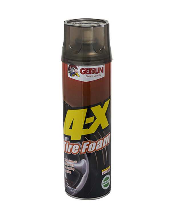 اسپری فوم براق کننده تایر خودرو گتسان GETSUN مدل 4X Tire Foam