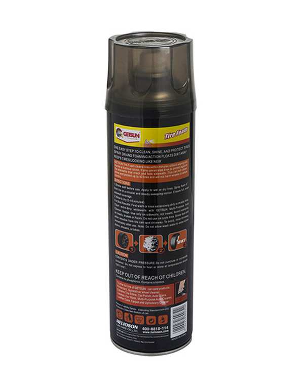 اسپری فوم براق کننده تایر خودرو گتسان GETSUN مدل 4X Tire Foam - تصویر 2