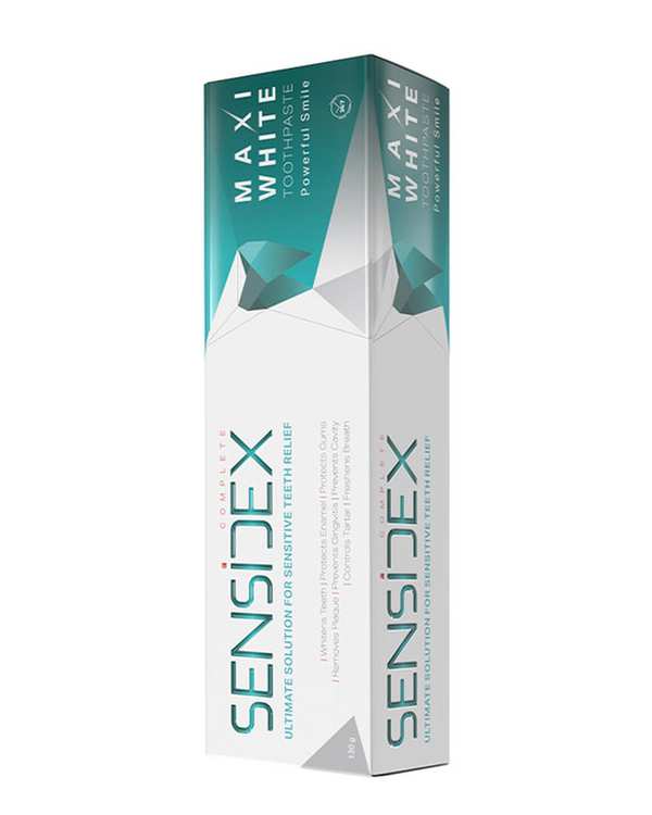 خمیردندان کامل سفید کننده دندان سنسیدکس Sensidex سری Advanced Relief مدل Maxi White وزن 130 گرم - تصویر 2