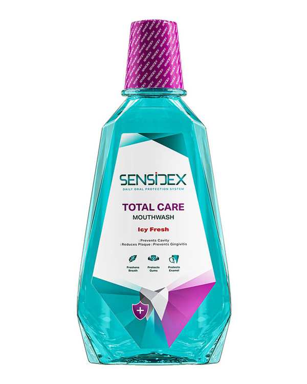 محلول دهانشویه کامل سنسیدکس Sensidex مدل Total Care حجم 420 میلی لیتر