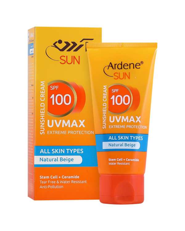 کرم ضد آفتاب رنگی SPF100 آردن سان Ardene Sun مدل Uvmax رنگ بژ طبیعی حجم 50 میلی لیتر - تصویر 2