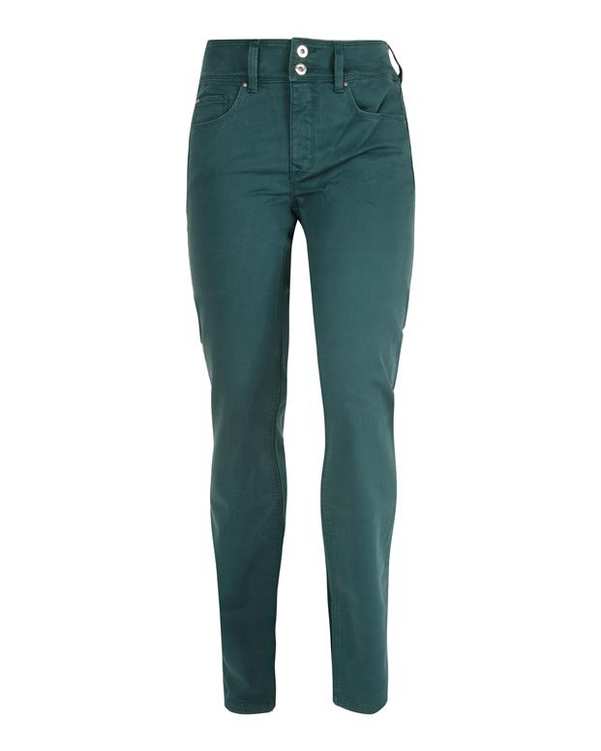 شلوار زنانه جین راسته سبز تیره سالسا ?>