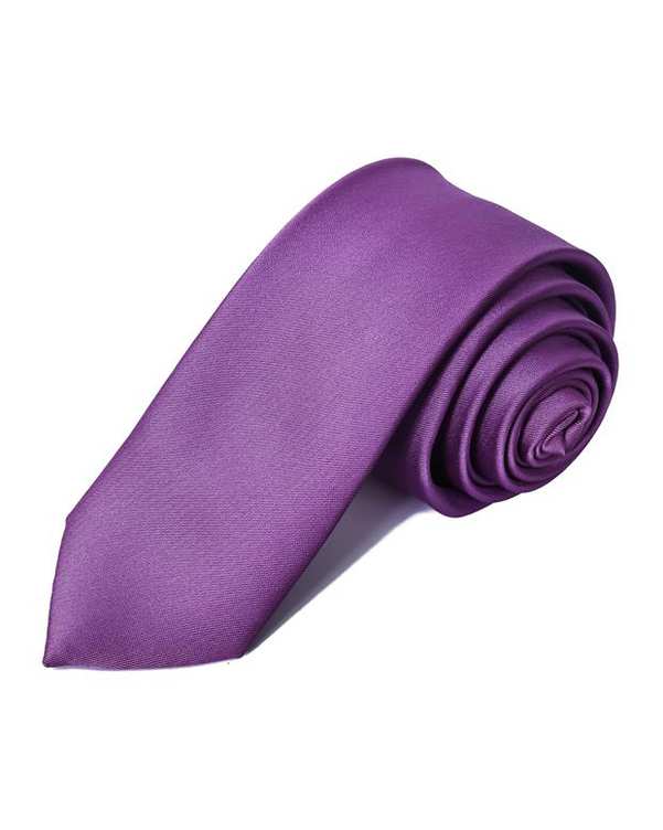 ​کراوات مردانه ساتن بنفش Young River
