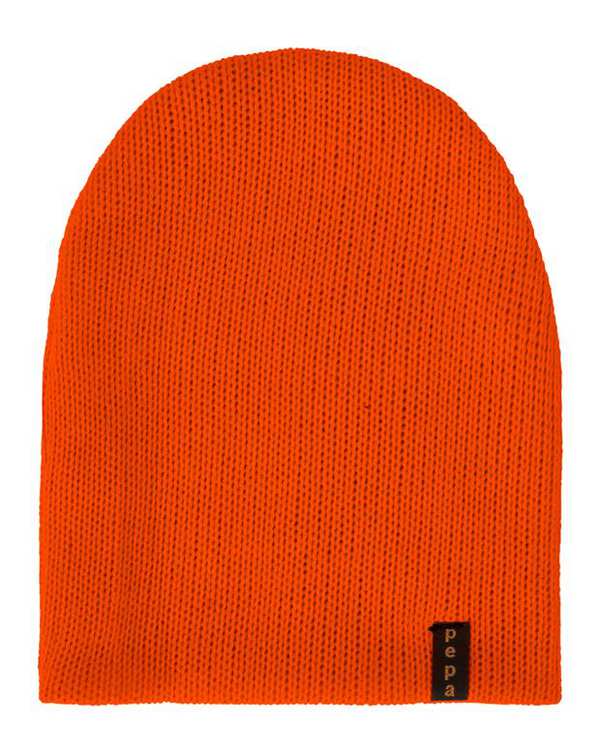 ​کلاه بافت نارنجی پپا