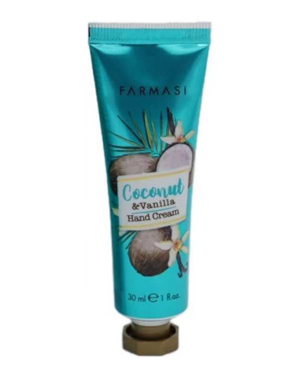 کرم مرطوب کننده دست فارماسی Farmasi مدل 30ml Coconut & Vanilla