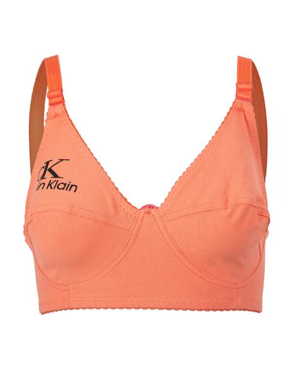 سوتین زنانه نخی گلبهی دلربا Delroba طرح Calvin Klein