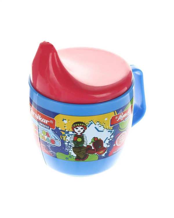 لیوان پلاستیکی در دار و دسته دار فانتزی پارسیکار Parsikar کد jm5010 - تصویر 5