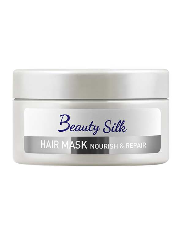 ماسک مو ترمیم کننده و مغذی بیوتی سیلک Beauty Silk مدل Nourish and Repair حجم ۲0۰ml