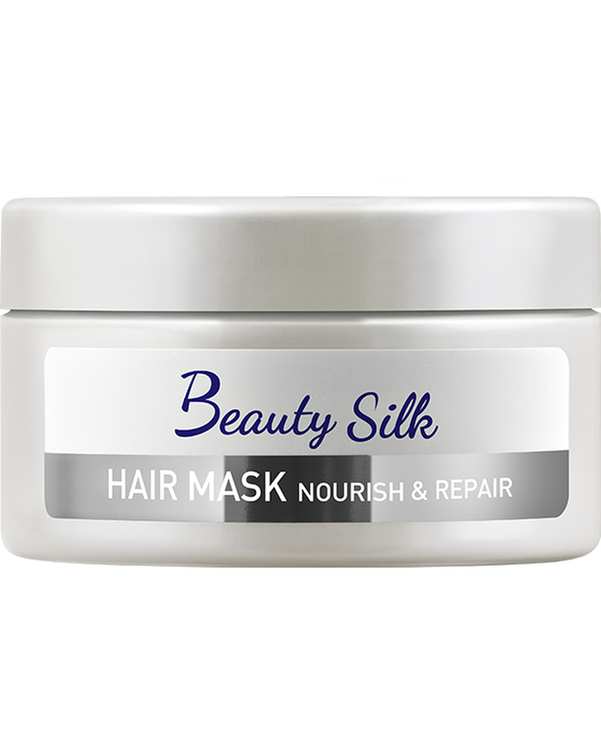 ماسک مو ترمیم کننده و مغذی بیوتی سیلک Beauty Silk مدل Nourish and Repair حجم ۲0۰ml