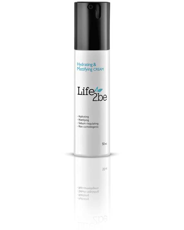 کرم مرطوب کننده و مات کننده پوست چرب لایف توبی Life 2be مدل Hydrating and Mattifying