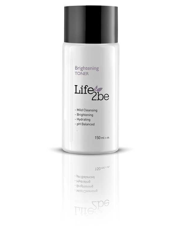 تونر روشن کننده و قابض منافذ پوست چرب لایف توبی Life 2be مدل Brightening Toner حجم 1۵۰ml