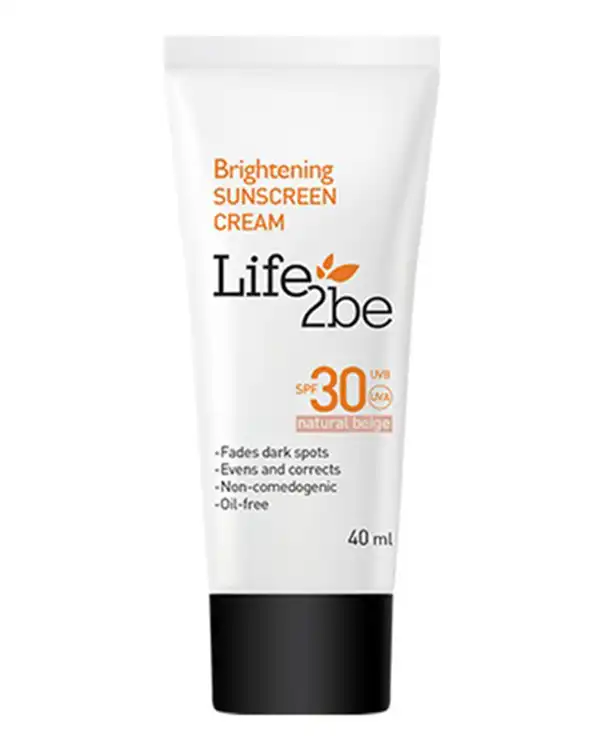 کرم ضد آفتاب رنگی SPF30 روشن کننده پوست لایف توبی Life 2be