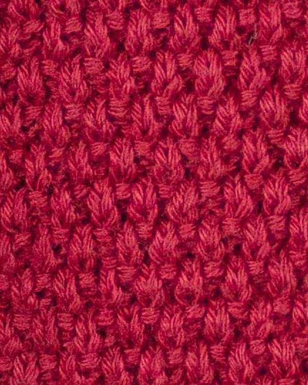 شال گردن بافت پوم پوم رو ترانسفر زرشکی تارتن Tartan - تصویر 2
