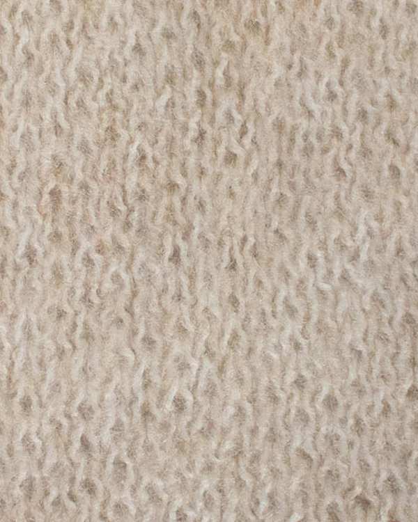 شال گردن زنانه مثلثی بافت رو ترانسفر کرم تارتن Tartan - تصویر 2