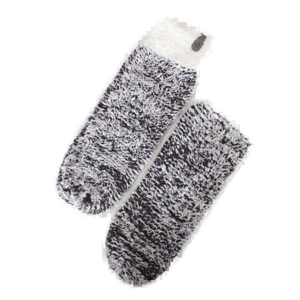 پاپوش زنانه بافت کوتاه مشکی سفید تارتن Tartan طرح مولینه