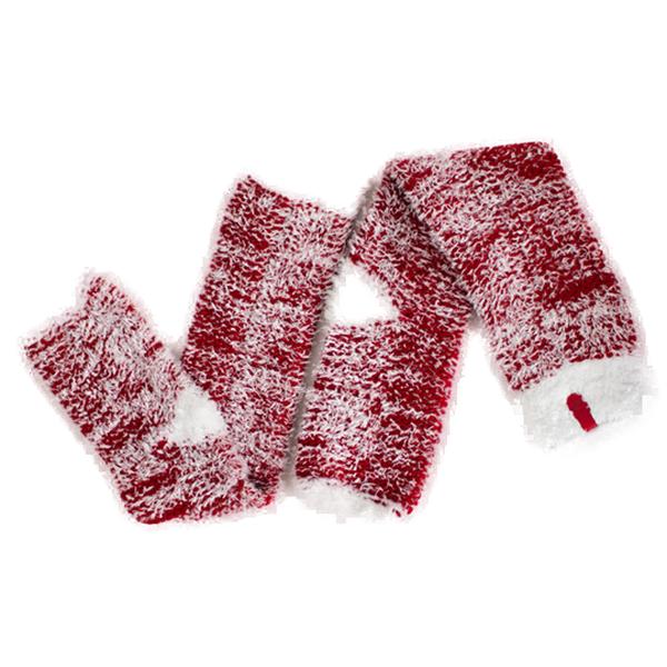 پاپوش زنانه بافت بلند قرمز سفید تارتن Tartan طرح مولینه